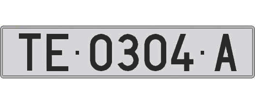 TE0304A matricula larga