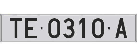 TE0310A matricula larga