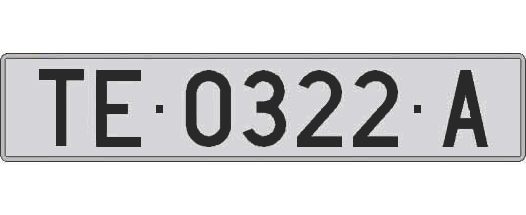 TE0322A matricula larga