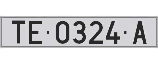 TE0324A matricula larga