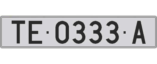 TE0333A matricula larga