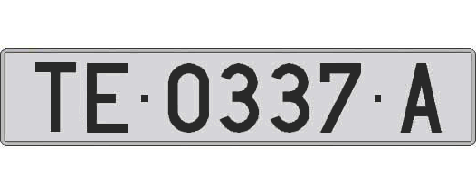 TE0337A matricula larga