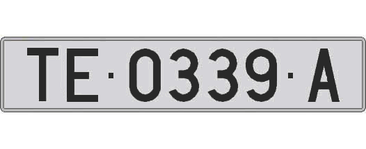 TE0339A matricula larga