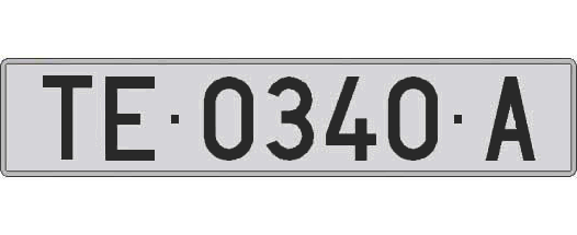 TE0340A matricula larga