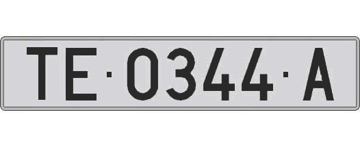 TE0344A matricula larga