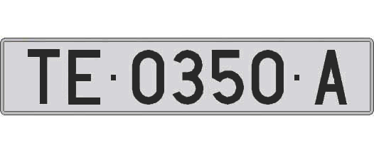 TE0350A matricula larga