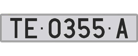 TE0355A matricula larga