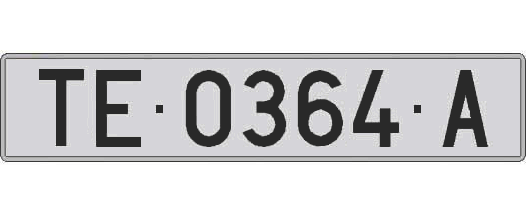 TE0364A matricula larga