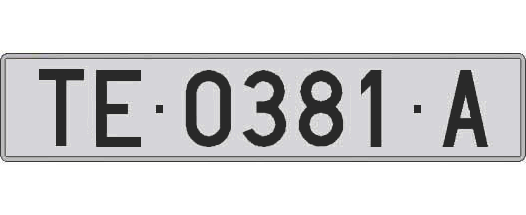 TE0381A matricula larga