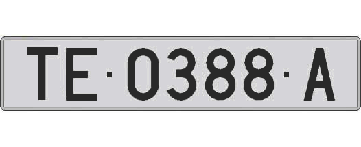 TE0388A matricula larga