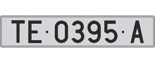 TE0395A matricula larga