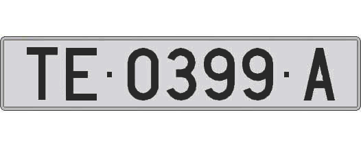 TE0399A matricula larga