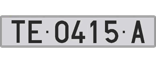 TE0415A matricula larga