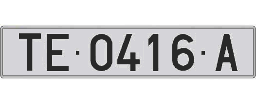 TE0416A matricula larga