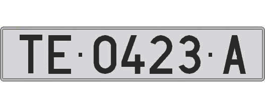 TE0423A matricula larga