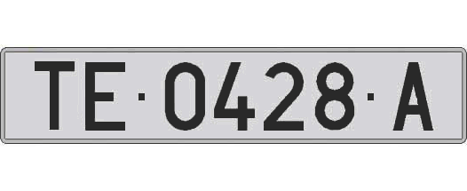 TE0428A matricula larga