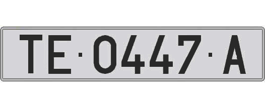 TE0447A matricula larga