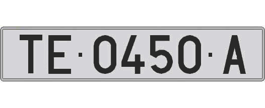 TE0450A matricula larga