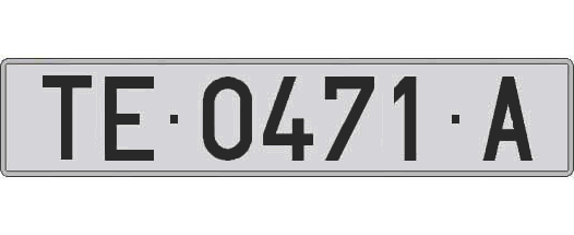 TE0471A matricula larga