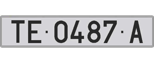 TE0487A matricula larga
