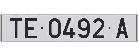 TE0492A matricula larga