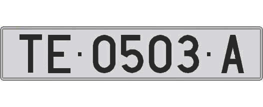 TE0503A matricula larga