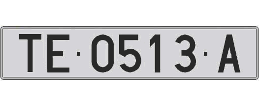 TE0513A matricula larga