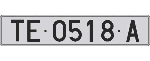 TE0518A matricula larga