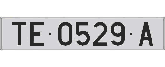 TE0529A matricula larga