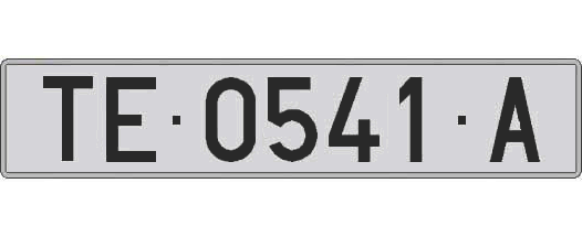 TE0541A matricula larga