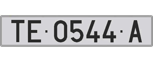 TE0544A matricula larga