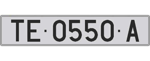 TE0550A matricula larga