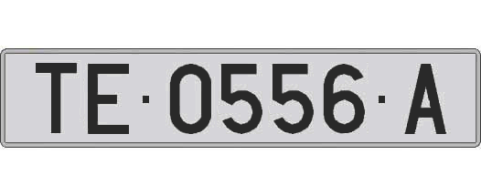 TE0556A matricula larga