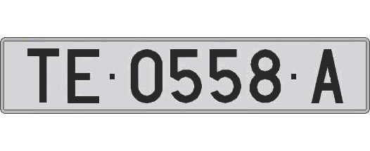 TE0558A matricula larga