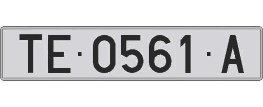 TE0561A matricula larga