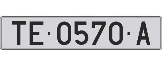 TE0570A matricula larga