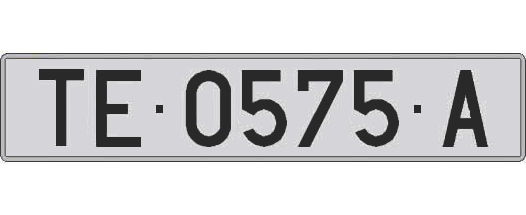 TE0575A matricula larga