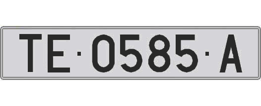 TE0585A matricula larga