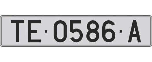 TE0586A matricula larga