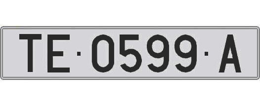 TE0599A matricula larga