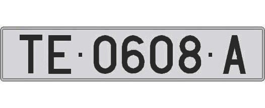 TE0608A matricula larga