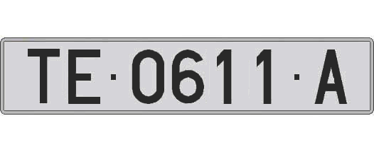 TE0611A matricula larga