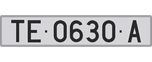 TE0630A matricula larga