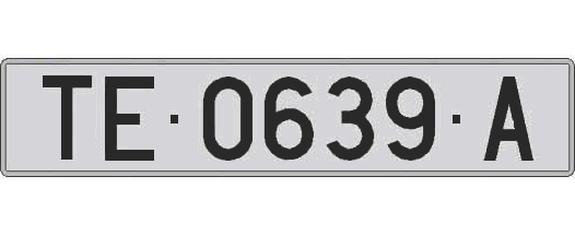 TE0639A matricula larga