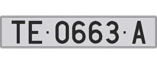 TE0663A matricula larga