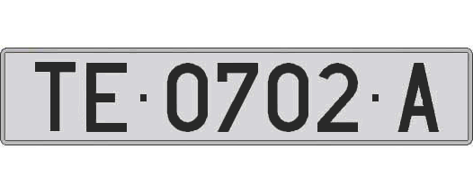 TE0702A matricula larga
