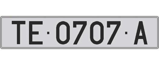 TE0707A matricula larga