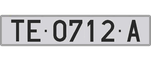 TE0712A matricula larga
