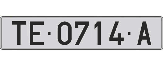TE0714A matricula larga