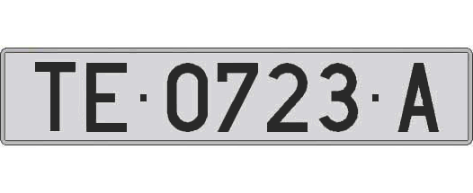 TE0723A matricula larga